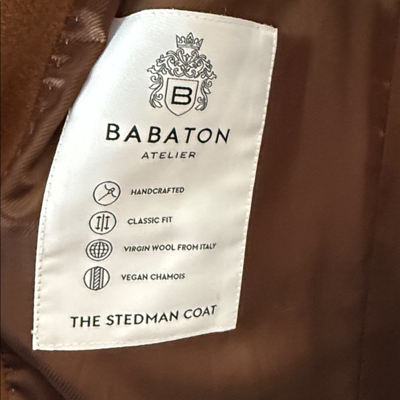 Aritzia Babaton The Stedman Coat Virgin Wool in Rich Camel - Picture 7 of 10